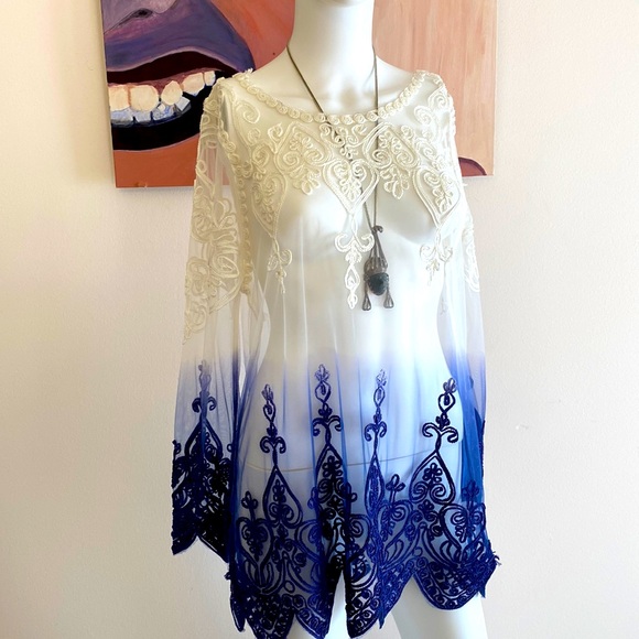 Haut Tunique Long Goa Taille S/M - Occasion Très Bon état, Blouse Bohème, Style Décontracté
